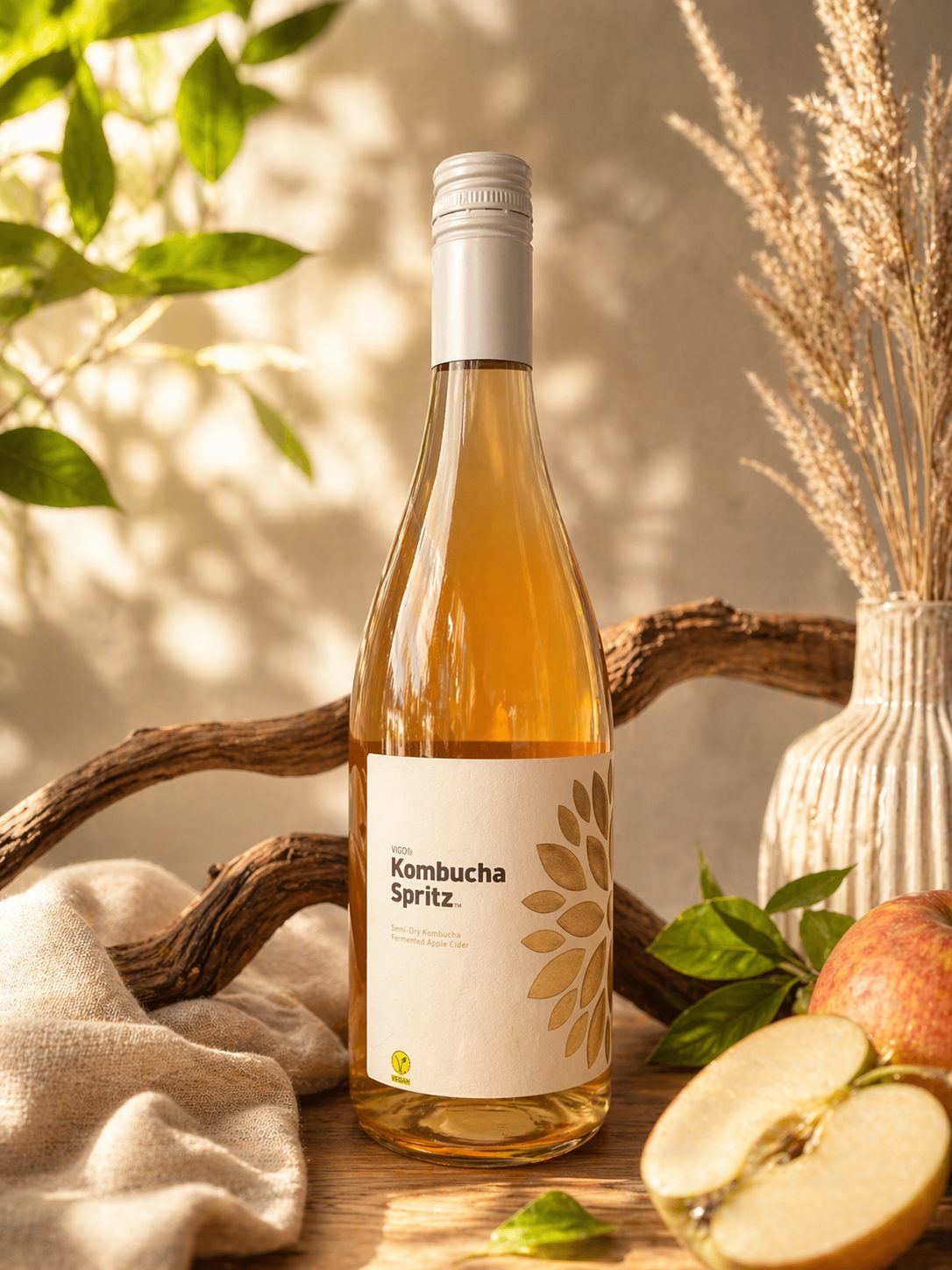 Kombucha Spritz — BIO jablka a podzimní zátiší